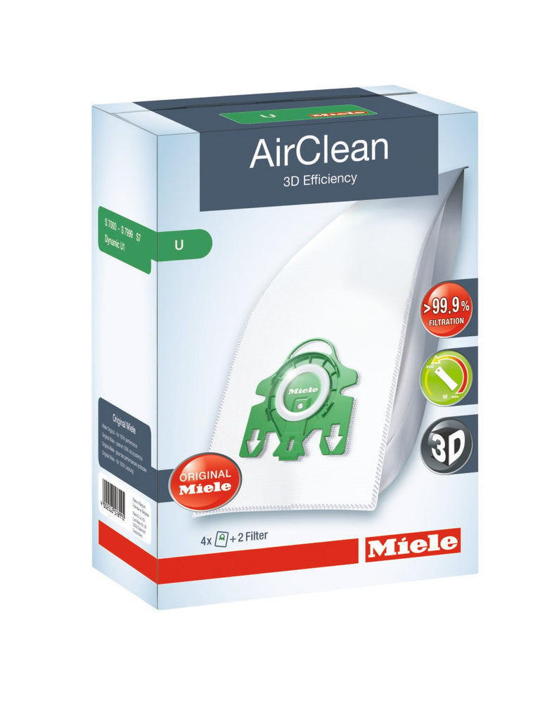  Miele AirClean 3D Efficiency Dust Bag, Type GN, (3